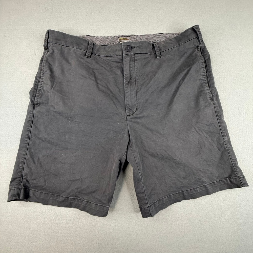 Orvis Chino‎ Shorts Mens 40 Gray Stretch Cotton Twill Casual Outdoor
